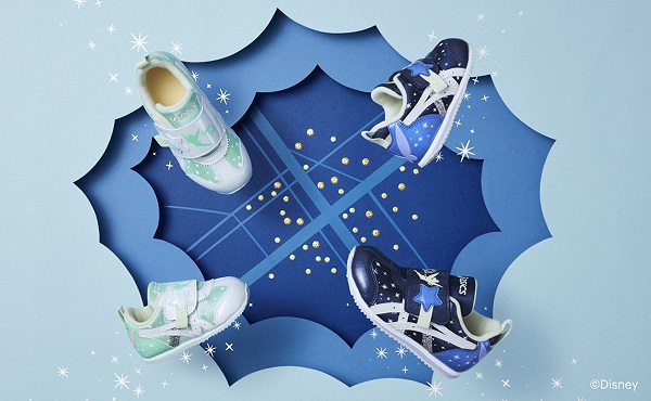 アシックスの子ども靴シリーズ、「SUKU2」から「Disneyコレクション／Tinker Bell」2品番を発売
