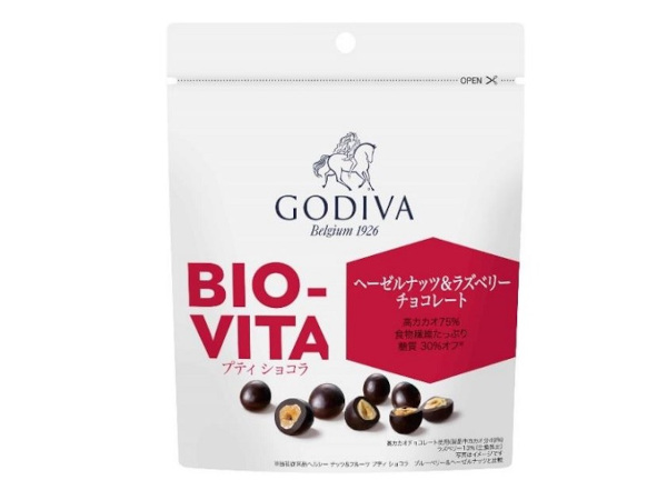 ゴディバ、食物繊維と糖質にもこだわったひと口サイズの高カカオチョコレート「BIO－VITA プティ ショコラ」を発売