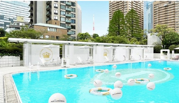 ANAインターコンチネンタルホテル東京、屋外スイミングプール「ガーデンプール」を夏季限定オープン
